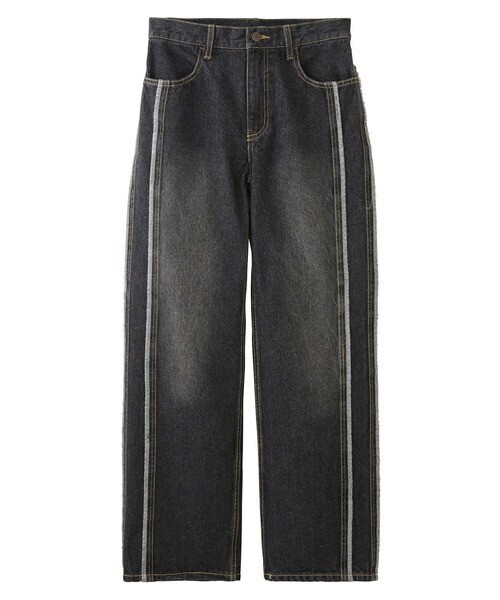 X-girl SIDE STRIPE DENIM PANTS