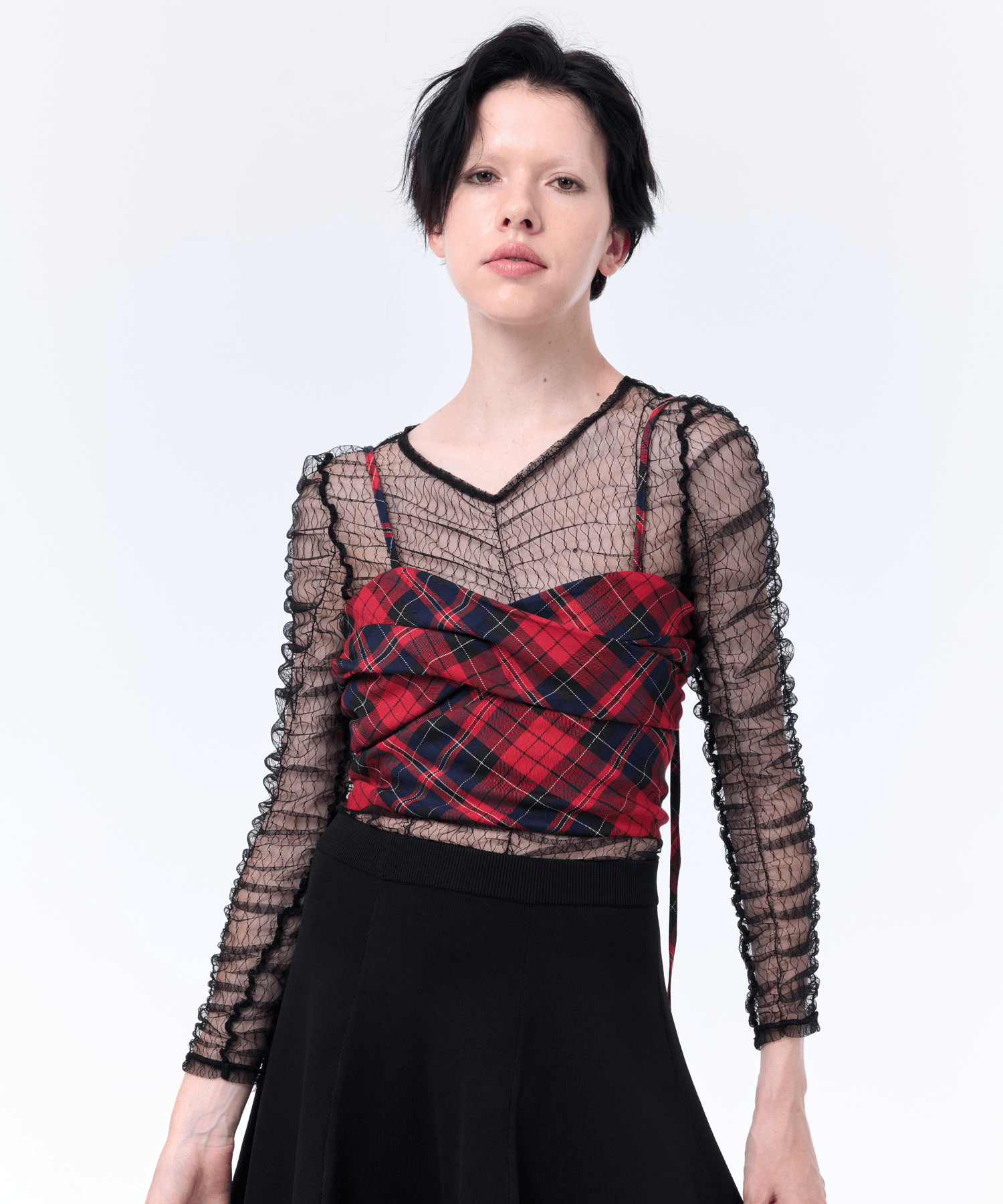 LAEMUSE CHECK CACHE-COEUR BUSTIER