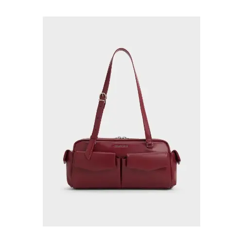 CHARLES & KEITH Rachel レイチェル イロンゲイテッドマルチポケットショルダーバッグ