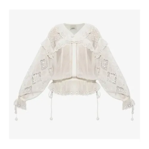 ISABEL MARANT broderie-anglaise drawstring blouse