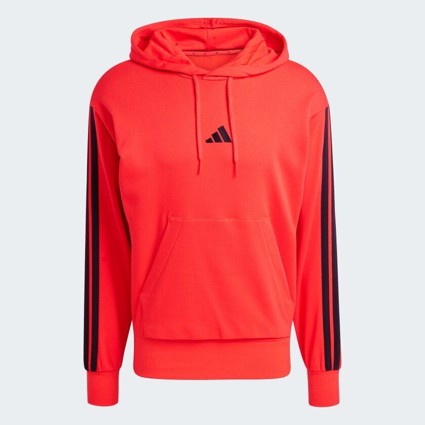 adidas エッセンシャルズ スリーストライプス フレンチテリーパーカー
