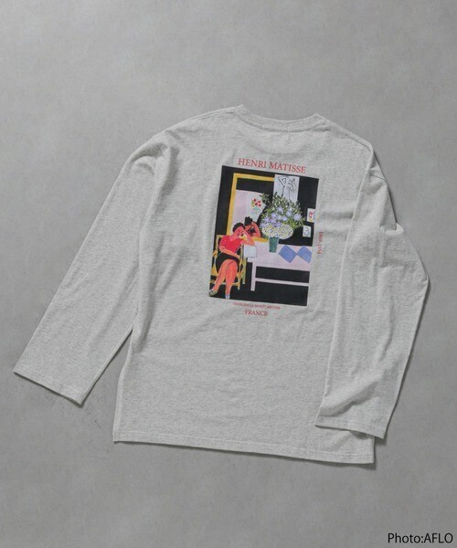 CREOLME グラフィックアートロングTシャツ