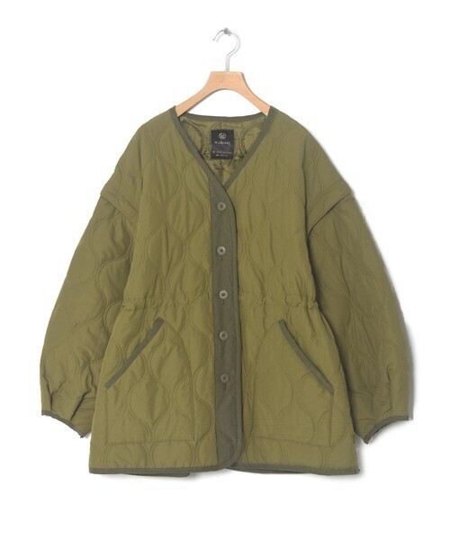w closet 【2WAY】ひょうたんキルティングジャケット