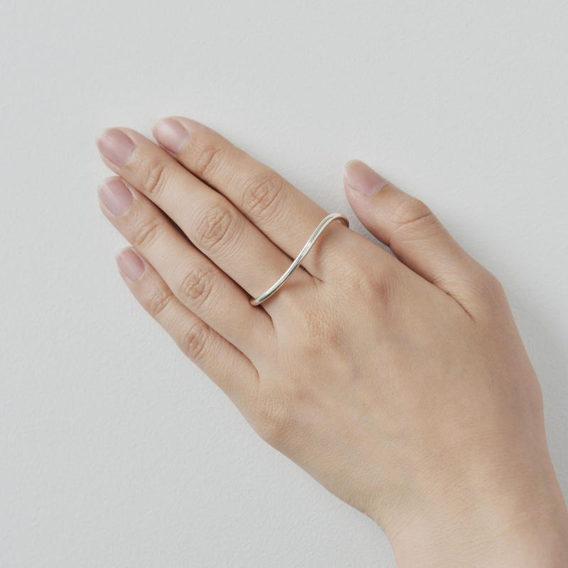 Rieuk Single Wave Ring L R-03-S
