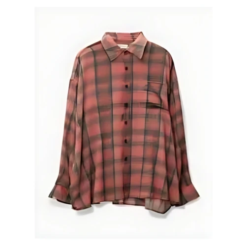 Our Legacy Borrowed Shirt Big Lumbercheck Print