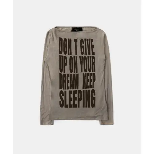 BADBLOOD KEEP SLEEPING ボートネックルーズフィットT