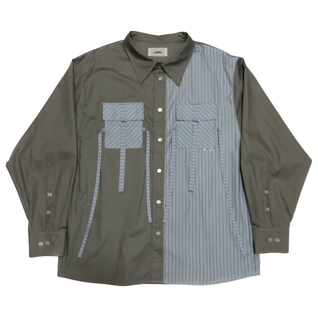 raiMu Switchable Striped Shirt