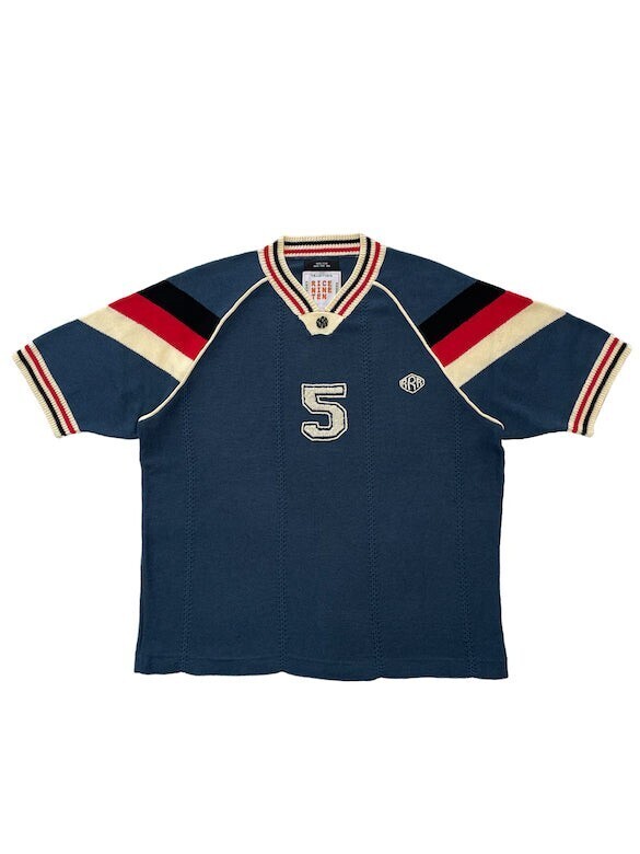 RICE NINE TEN KNITTING GAME SHIRT (BLUE)