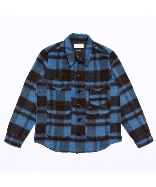 TMT PLAID FUR WORK SHIRTS-TYPE JACKET