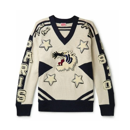 KENZO ジャカード ウールニット