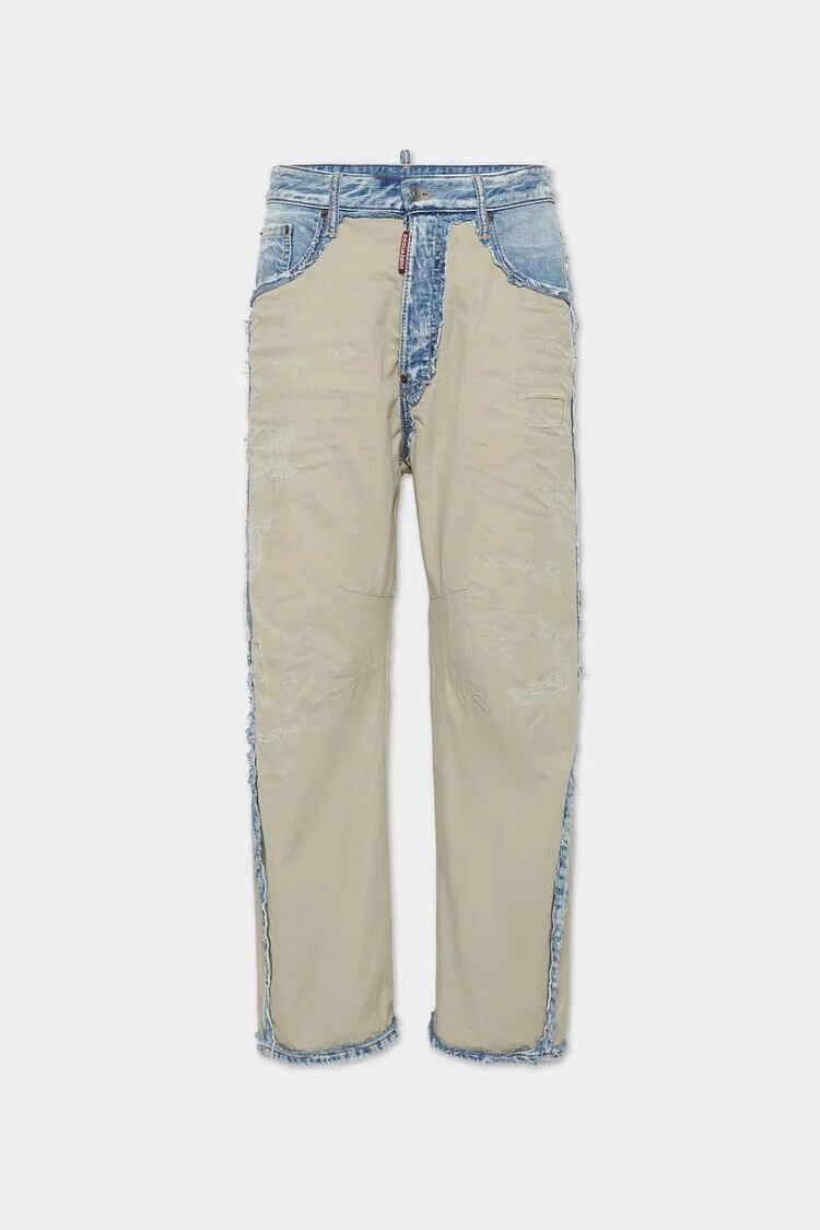 DSQUARED2 SUPER RIPPED MIXED KAWAII JEANS
