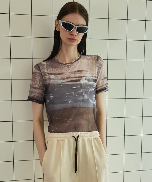 MAISON SPECIAL AIR PORT Print T-shirt/AIR PORTプリントTシャツ