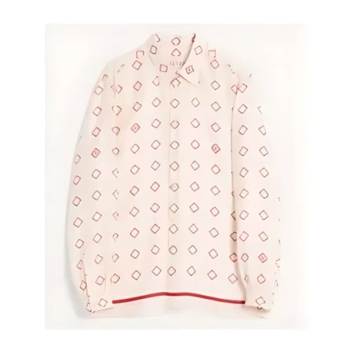 VALENTINO シルクツイル オプティクールプリント シャツ