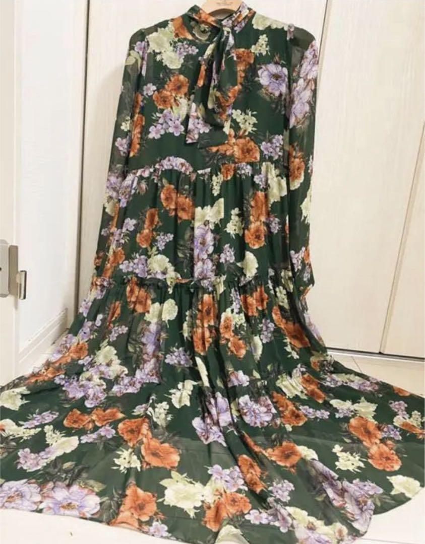 Ameri VINTAGE フラワーワンピース