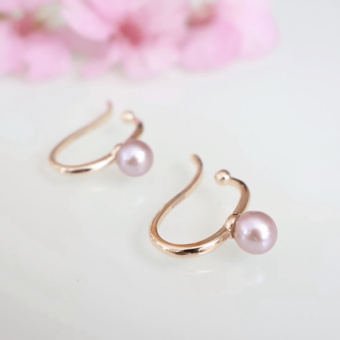 SAKURA jewelry SAKURA jewelry/3/ピンクパールイヤーカフ