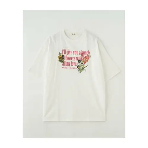 ROSE BUD ロゴプリントビッグTシャツ