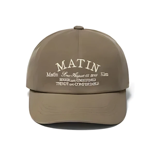 Matin Kim LETTERING FLAT BRIM CAP