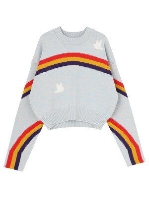PAMEO POSE DOUBLE RAINBOW SWEATER SHORT