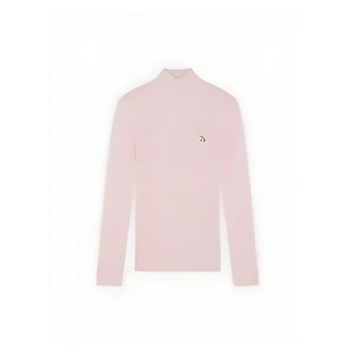 Maison Kitsune (W)BABY FOX PATCH FINE RIBBED TURTLENECK