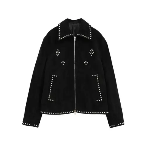CLANE STUDS SUEDE BLOUSON
