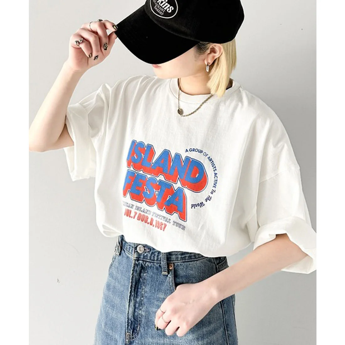 Classical Elf 綿100%フェスロゴピグメントTシャツ