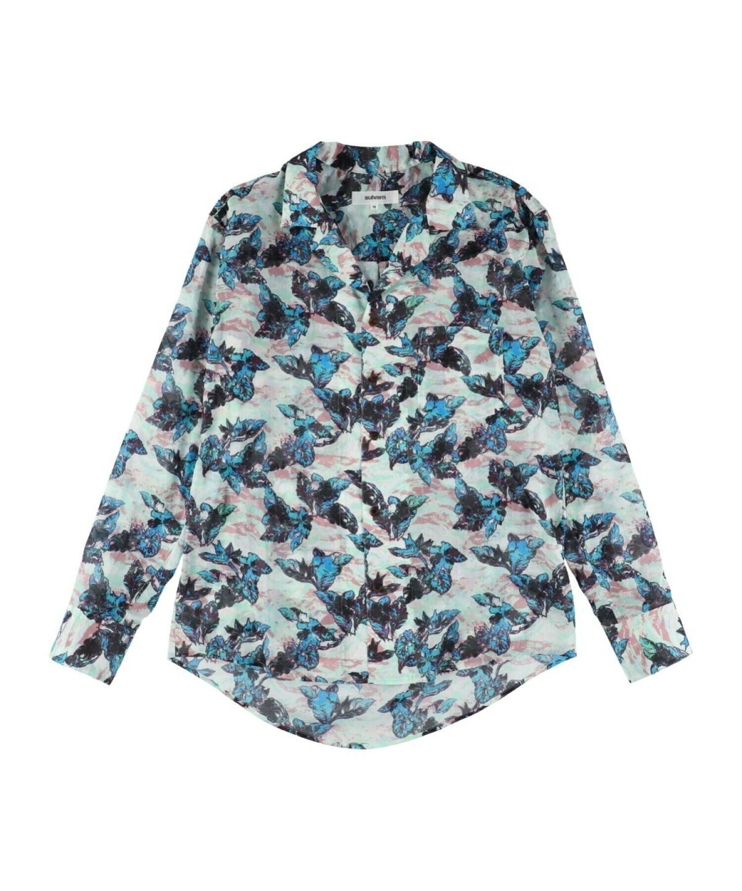 sulvam アロハロングシャツ
