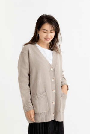 mite Over size cardigan