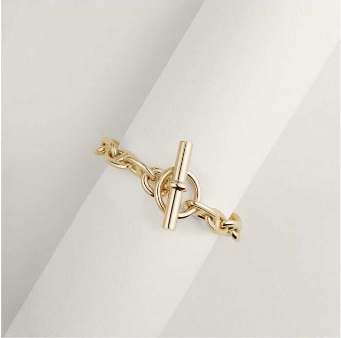 HERMES シェーヌダンクル ブレスレット 18K YG