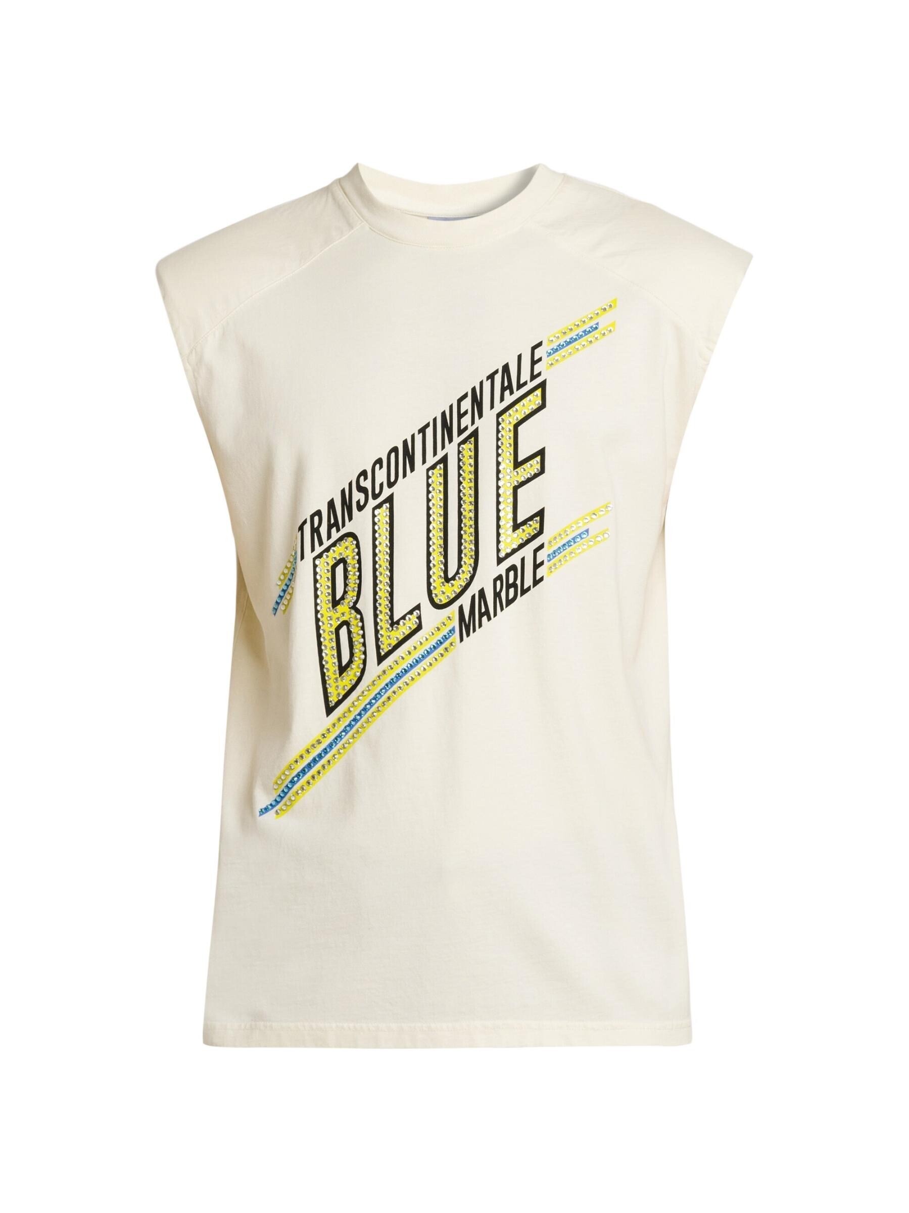 Bluemarble 肩パッド入りノースリーブTシャツ