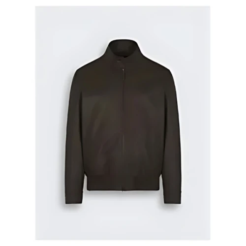 Brioni ダークブラウン カーフスキン ブルゾン