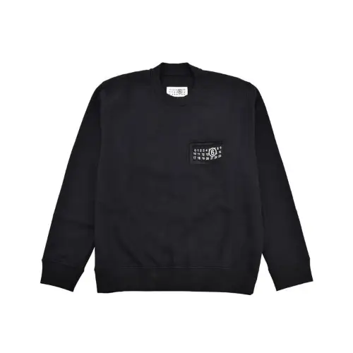 MM6 Maison Margiela NUMERICAL BOX MINI LOGO PRINT SWEATSHIRT