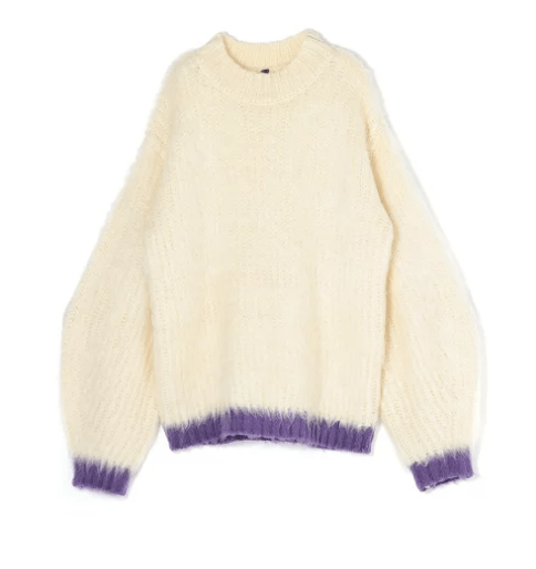 AULA AILA COLOR LINE SHAGGY KNIT