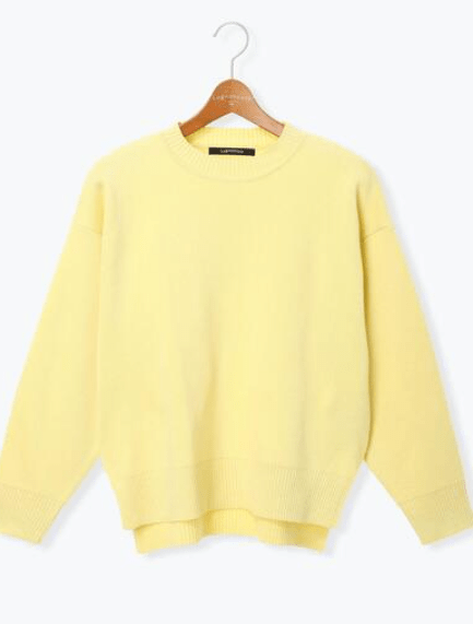 Lugnoncure コットンタッチクルーネックニットプルオーバー