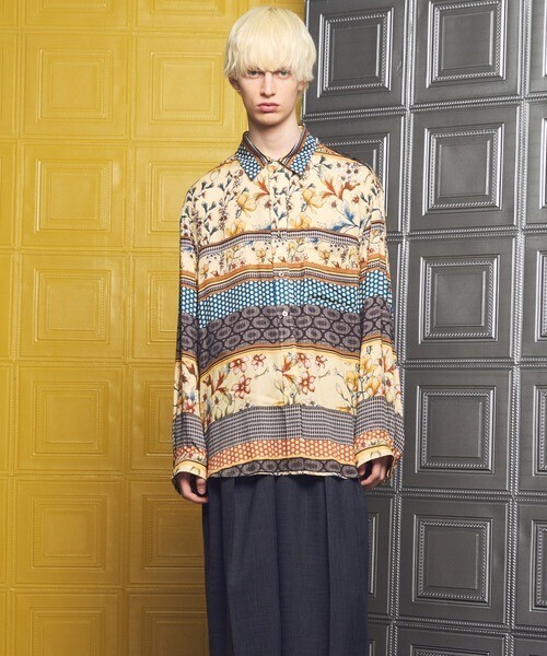 MAISON SPECIAL Prime-Over Regular Collar Various Patterns Shirt