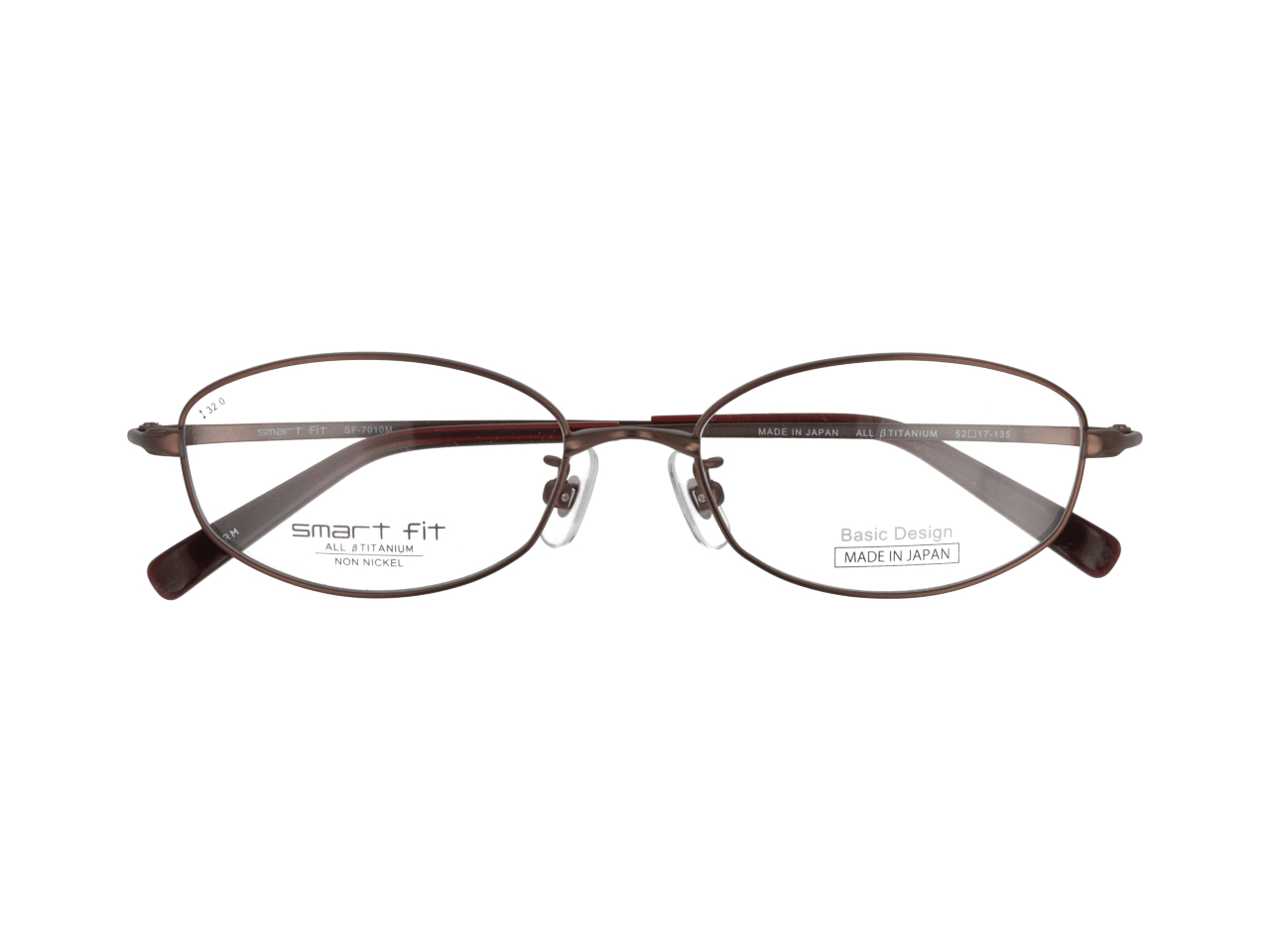 メガネのアイガン smart fit ベーシックデザイン　SF-7010M　Col.4【ブラウンマット】