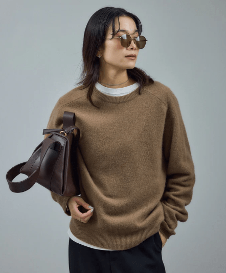 SALON adam et rope’ ウールカシミヤニットプルオーバー