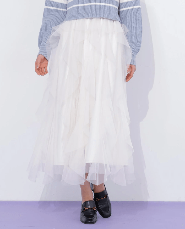 JILL by JILL STUART 縦ラッフルチュールスカート