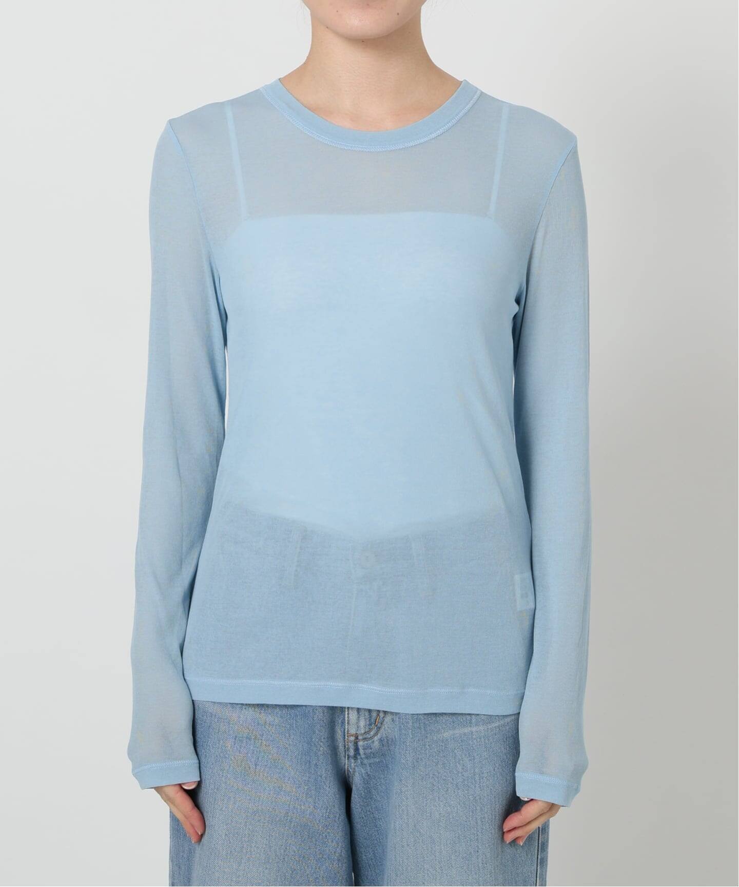 IENA LA BOUCLE 水撚りガスフライスクルーロングTシャツ