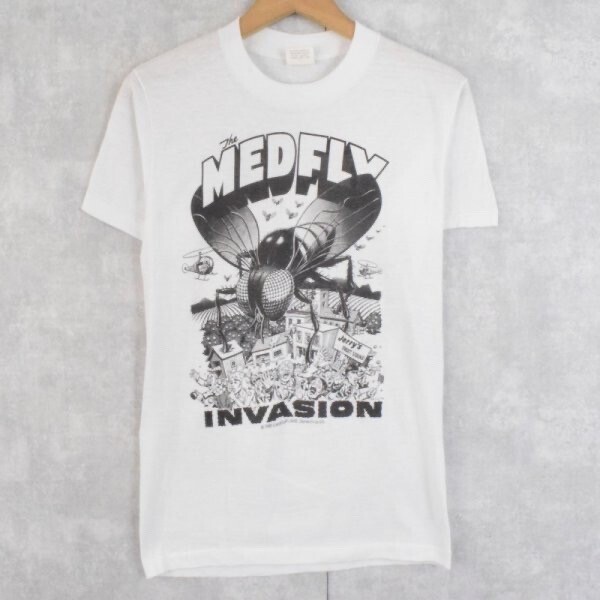 vintage 80's The MED FLY INVASION by Jim Phillips USA製 アートプリントTシャツ