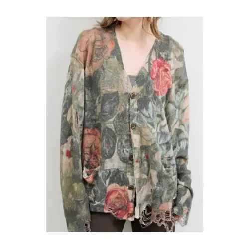 R13 BOYFRIEND ROSE CARDIGAN