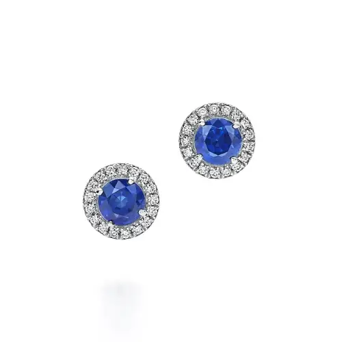 Tiffany & Co. サファイヤ ダイヤモンド ピアス
