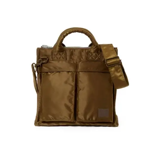 PORTER TANKER COYOTE SQUARE TOTE BAG