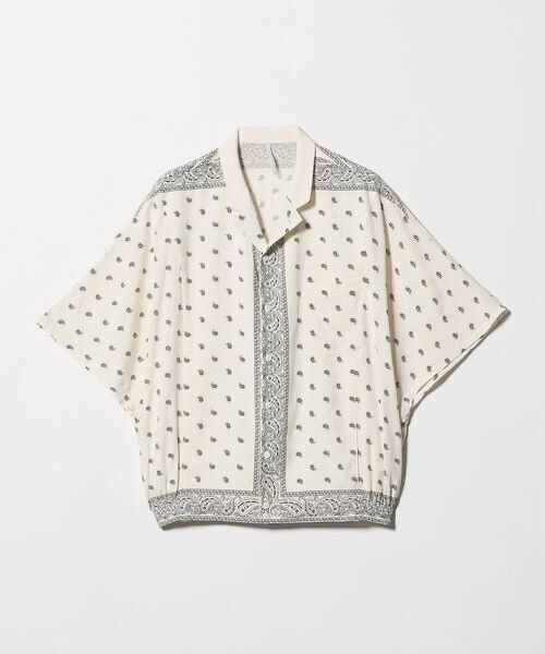 m’s braque NOTCHED COLLAR KITE SHIRT/ショートスリーブ シャツ