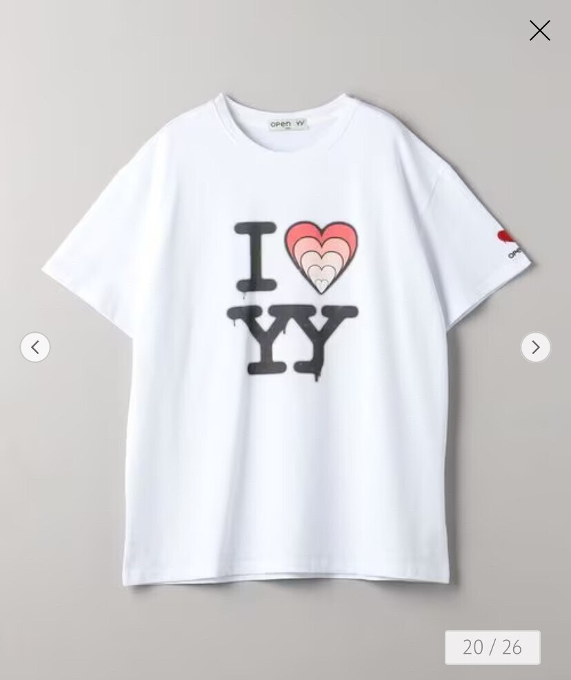 OPEN Yy I LOVE YY BOX Tシャツ