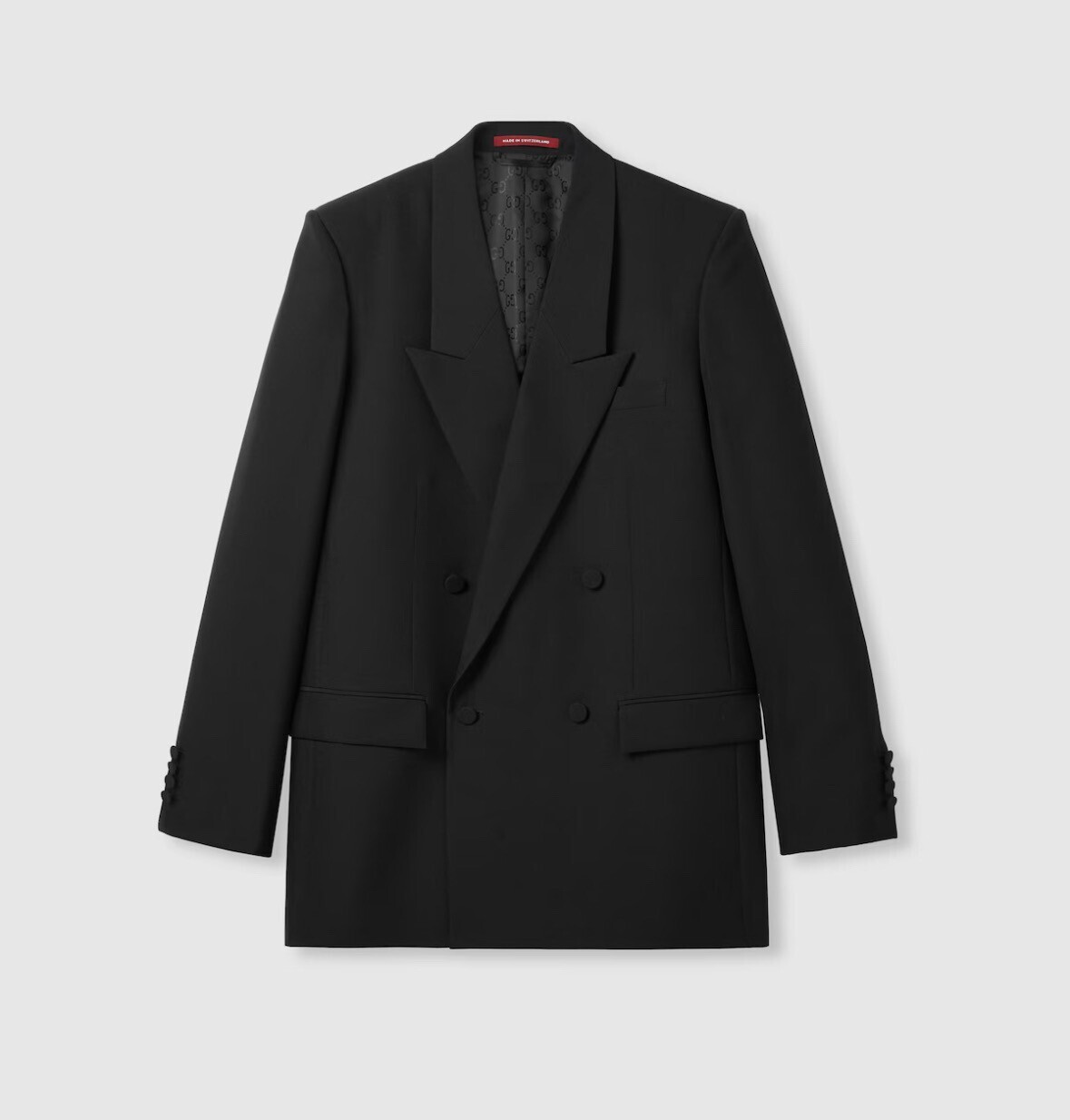 GUCCI テクニカルパナマ ダブルブレスト ジャケット