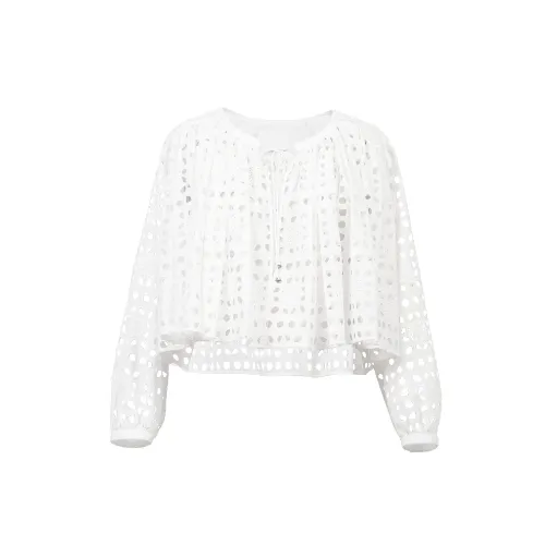 MYLAN Gathered Lace Tunic
