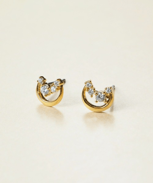 VATSURICA 【t-1304P①】《trim》ニッケルフリージルコニアプチピアス2