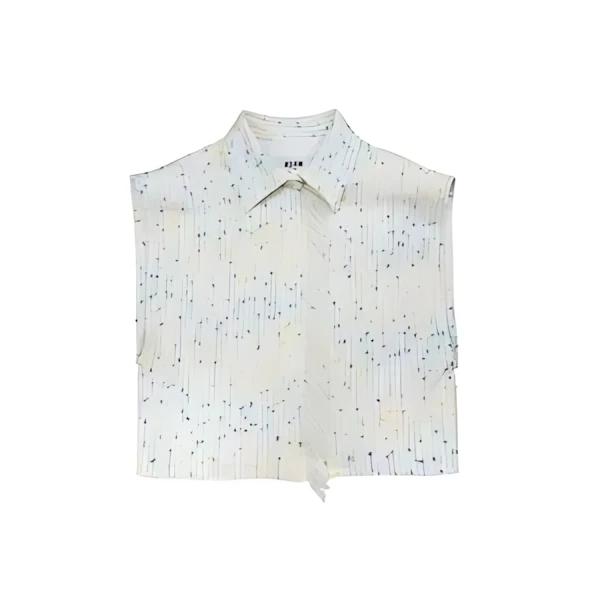 MSGM マルチツィード フリンジクロップドトップス