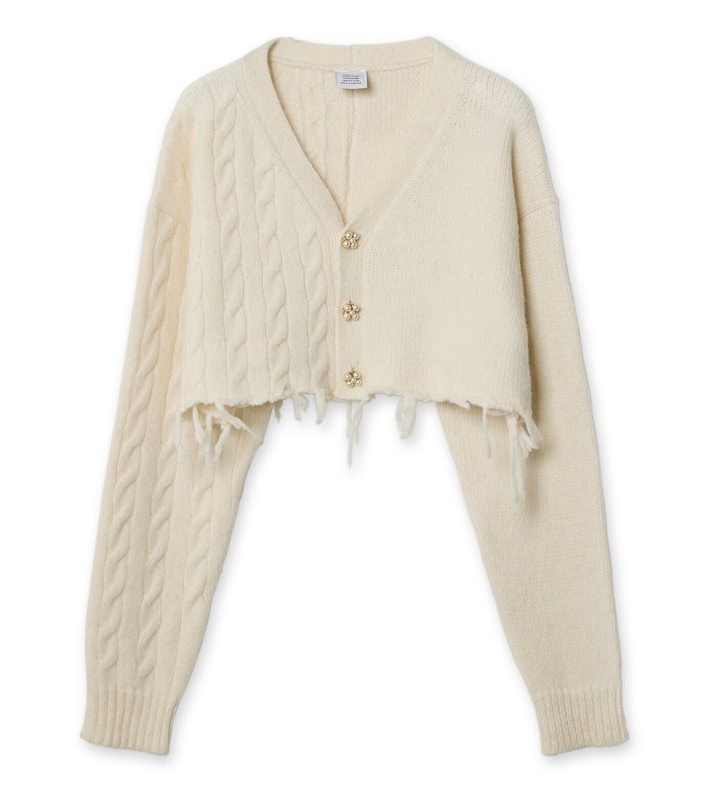 VETEMENTS Split Cropped Cardigan