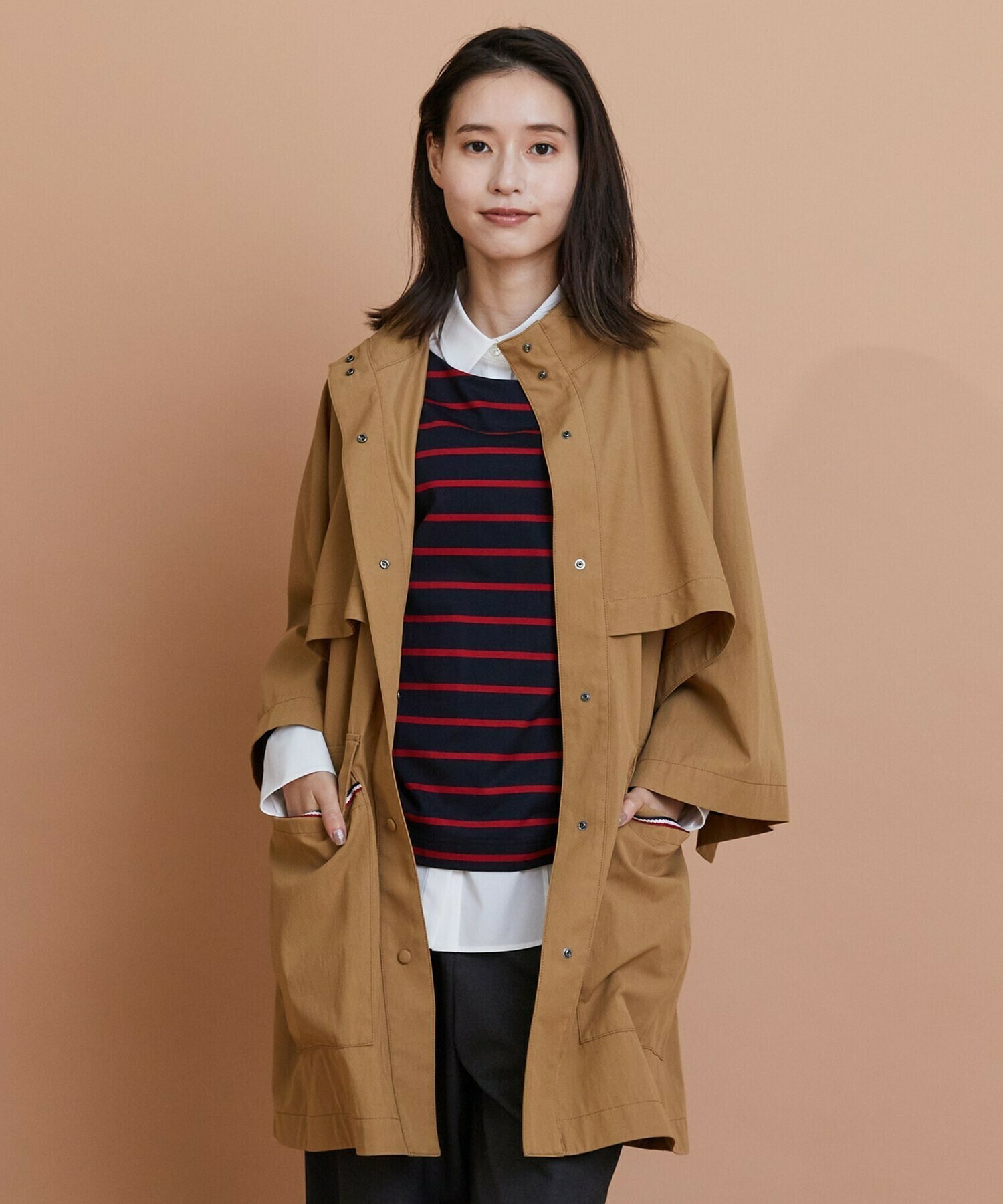 L'EQUIPE コットンナイロンベネシャントレンチコート